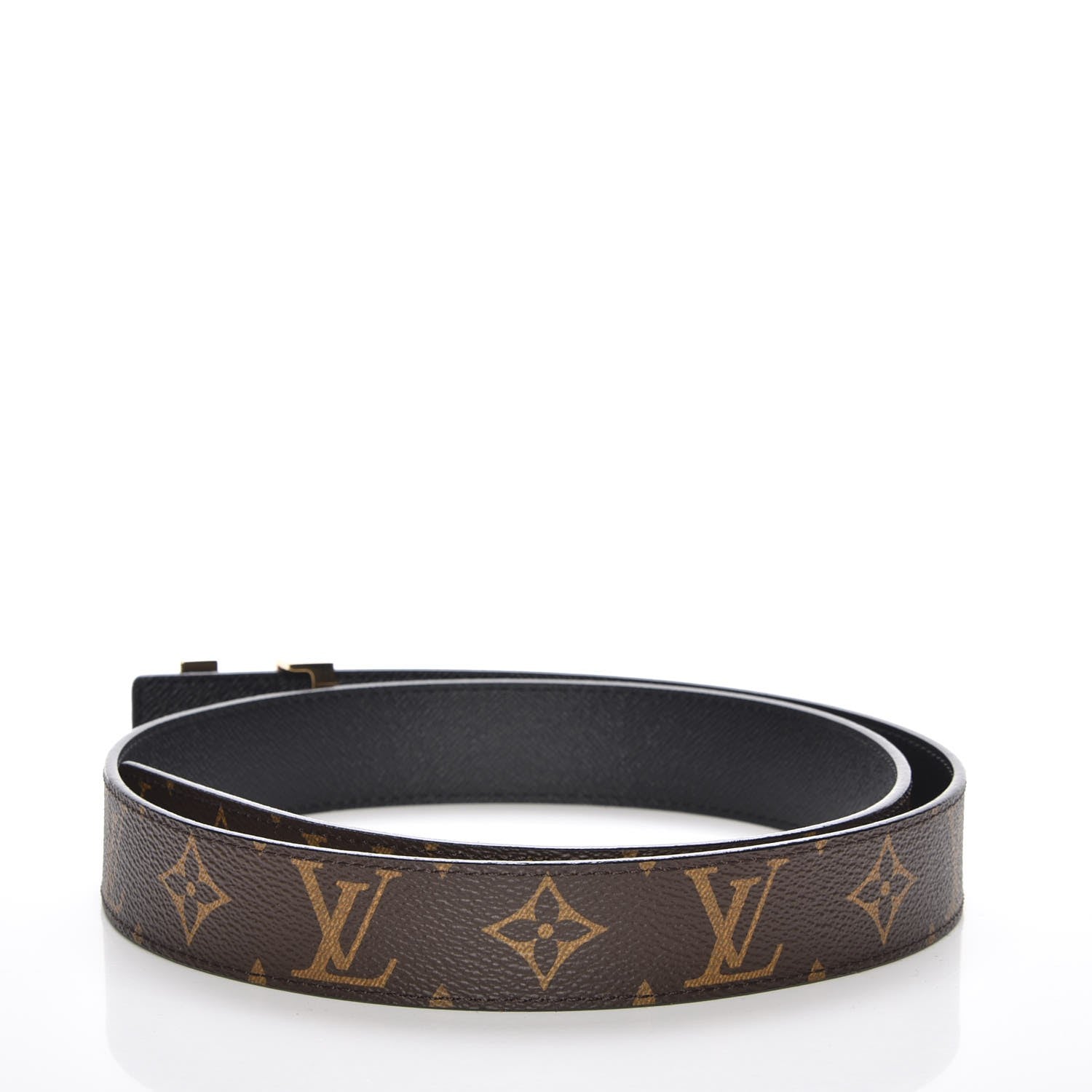 Louis Vuitton Calfskin Monogram 30mm LV Initiales Reversible Belt 90 36 Black 3 of 6