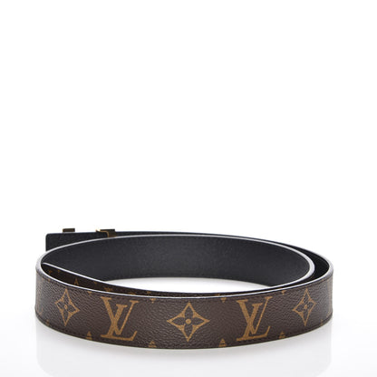 Louis Vuitton Calfskin Monogram 30mm LV Initiales Reversible Belt 90 36 Black 3 of 6