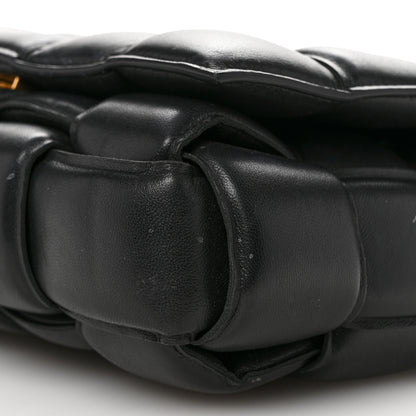 Bottega Veneta Lambskin Maxi Intreccio Padded Chain Cassette Crossbody Bag Black 9 of 11