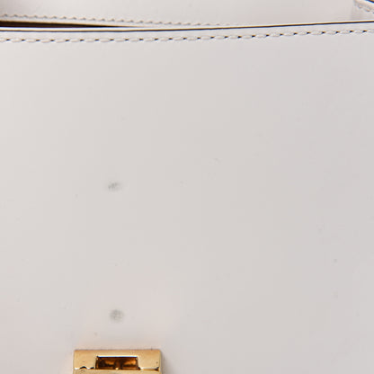 Gucci Calfskin Mini Sylvie Chain Shoulder Bag White 9 of 11