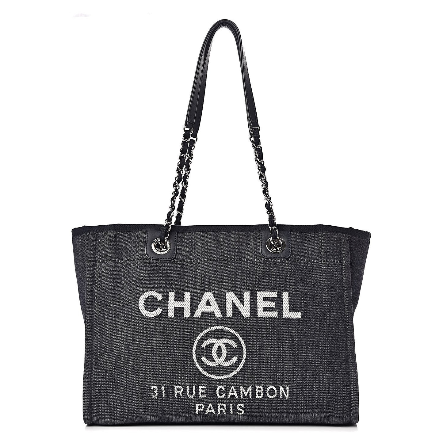 Denim Small Deauville Tote Dark Blue