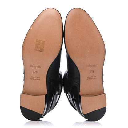 Hermes Calfskin Neo Low Boots 37.5 Black 5 of 11