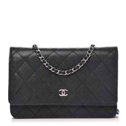 Chanel Caviar Quilted Wallet On Chain WOC Black 1 of 12