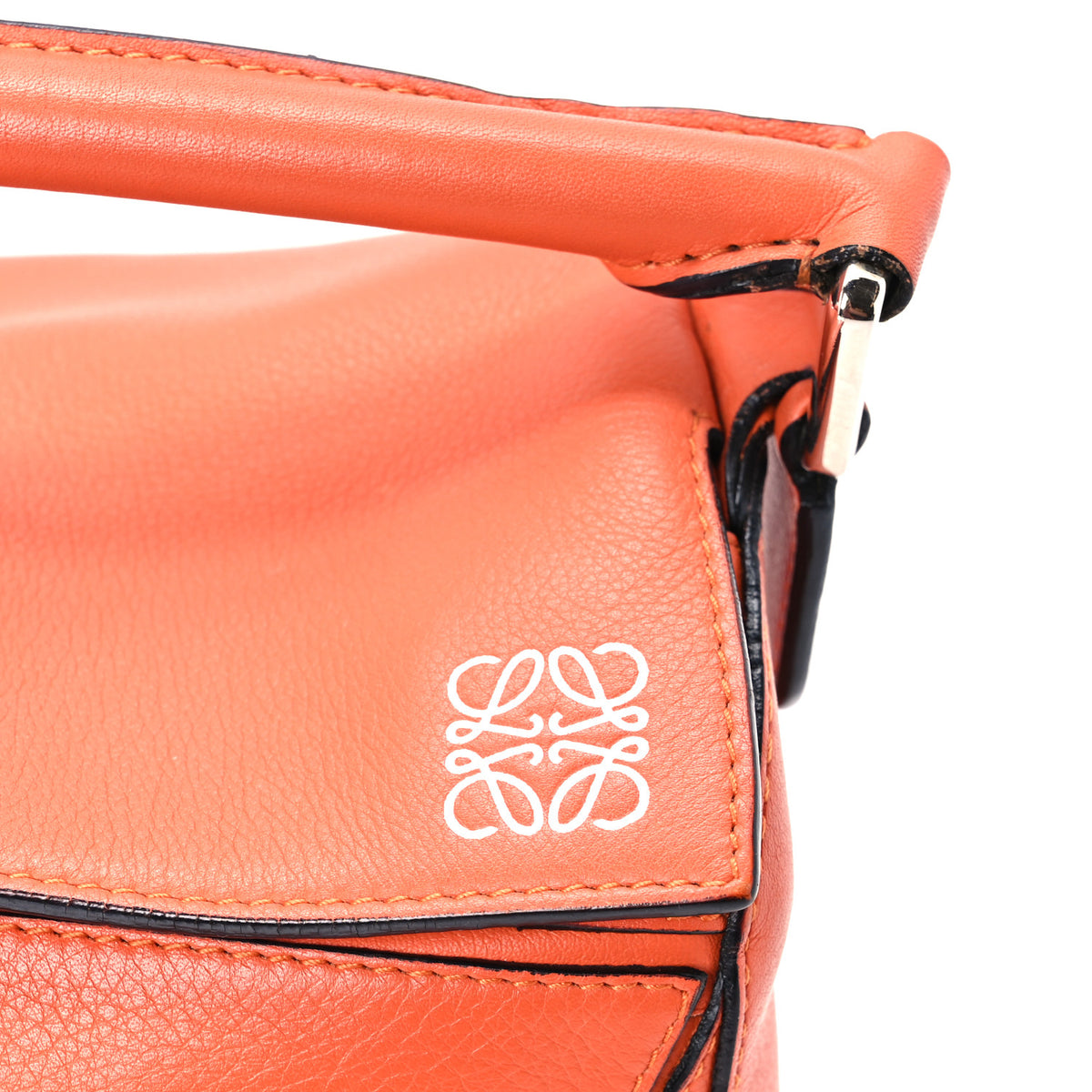 Calfskin Small Puzzle Bag Coral