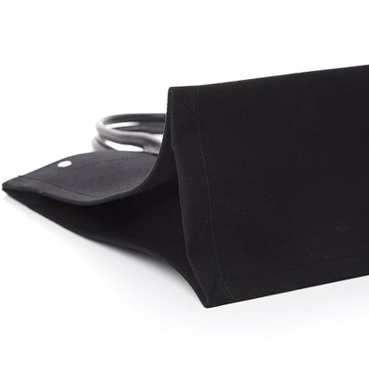 Saint Laurent Linen Calfskin Rive Gauche Tote Black 7 of 8