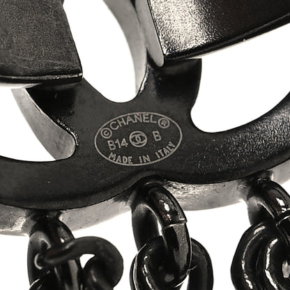 Chanel Ruthenium Chain CC Ring 50 5.25 Black 3 of 4