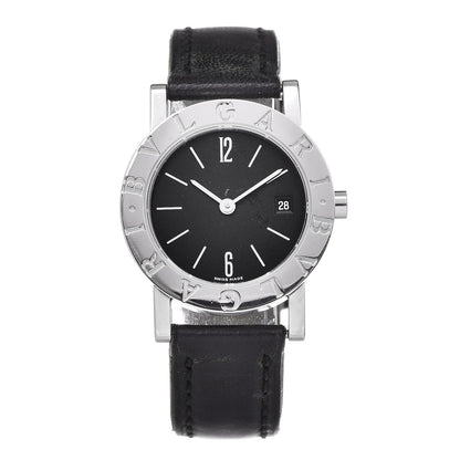 Bulgari Stainless Steel Calfskin 26mm Quartz Watch Black 1 of 10