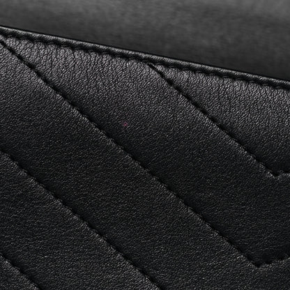 Chanel Calfskin Chevron Stitched Medium Coco Flap Bag Black 15 of 17