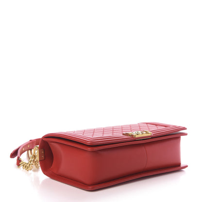 Chanel Lambskin Quilted New Medium Boy Flap Red 5 of 12