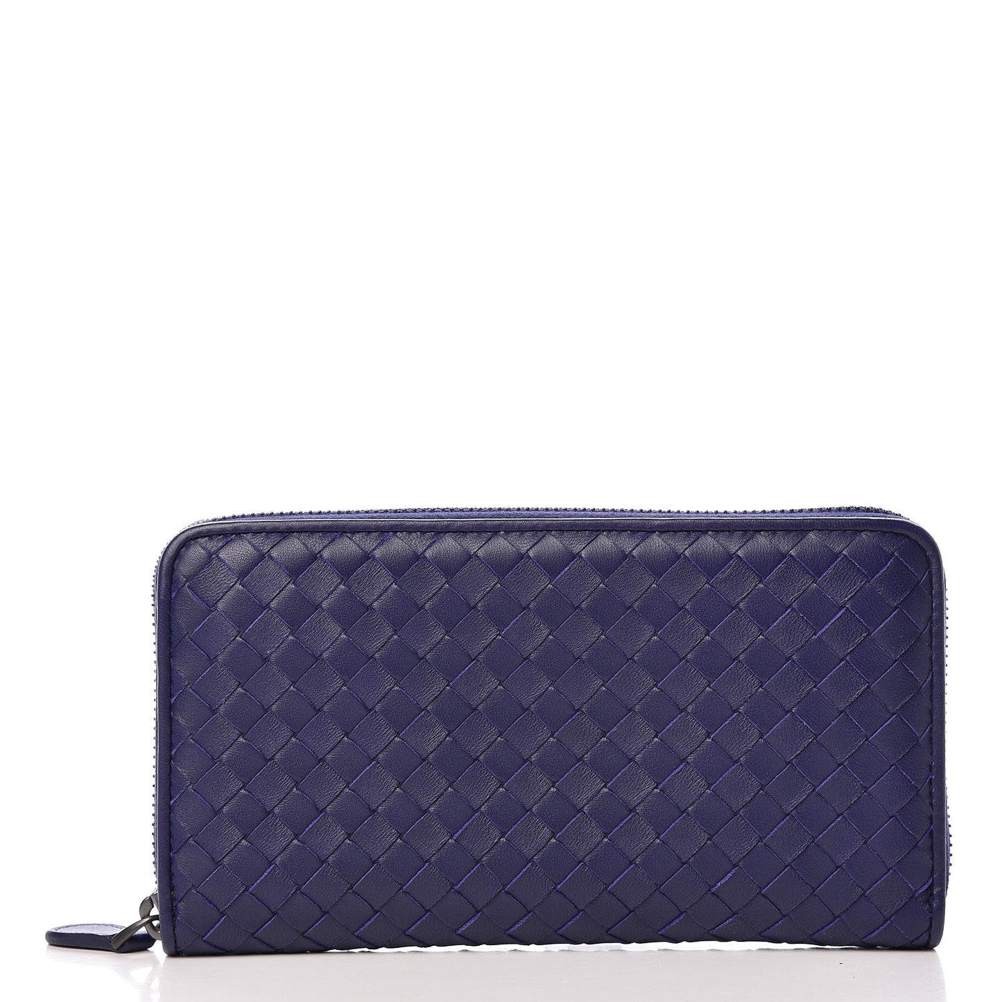 Nappa Intrecciato Zip Around Wallet Atlantic