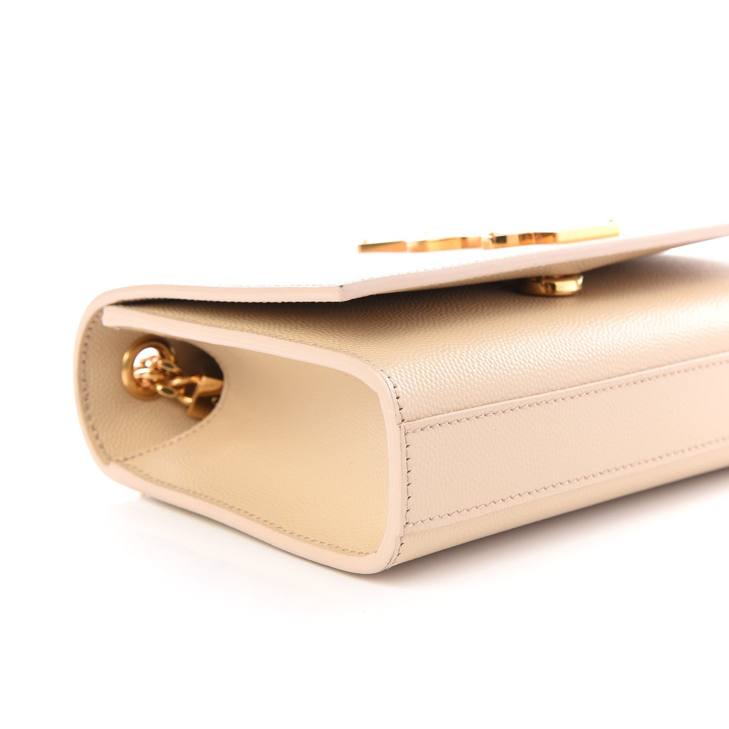 Saint Laurent Grain De Poudre Small Monogram Kate Satchel Nude Powder 5 of 9