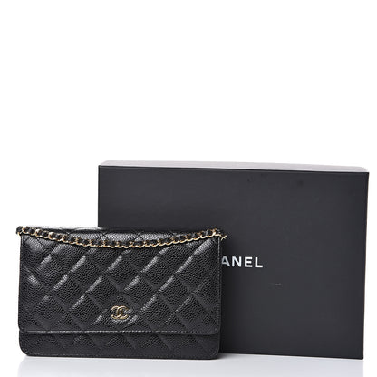 Chanel Caviar Quilted Wallet On Chain WOC Black 13 of 13