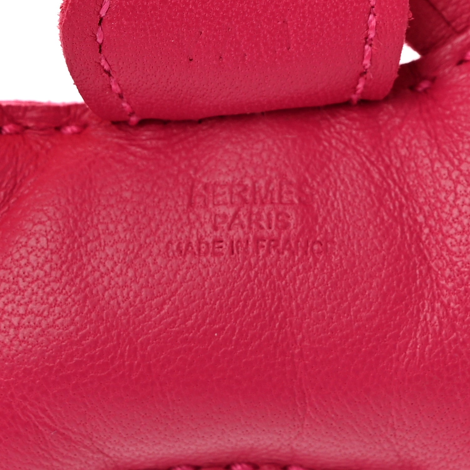 Hermes Milo Lambskin Grigri Rodeo Horse Bag Charm PM Rose Mexico 3 of 6