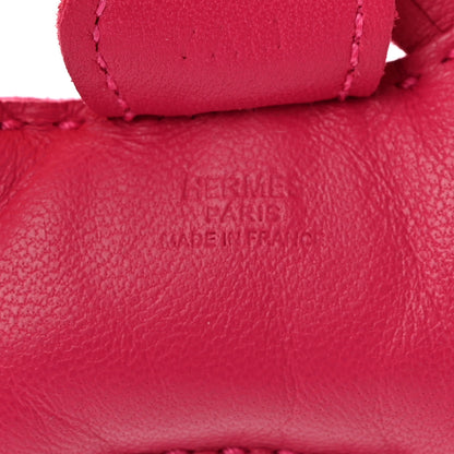 Hermes Milo Lambskin Grigri Rodeo Horse Bag Charm PM Rose Mexico 3 of 6