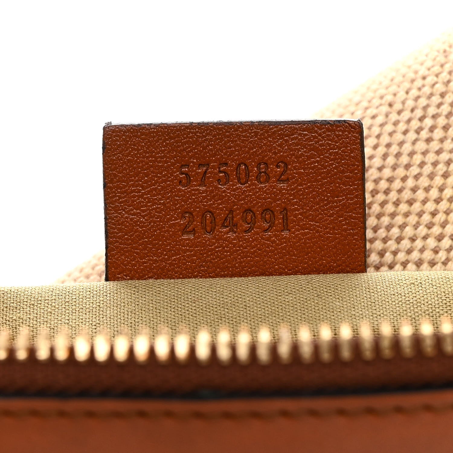 Gucci Vintage Canvas Web Belt Bag Sand Cuir 7 of 10