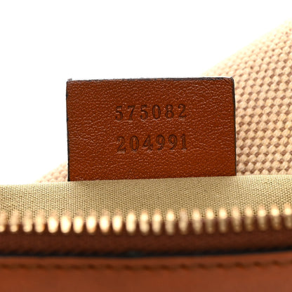 Gucci Vintage Canvas Web Belt Bag Sand Cuir 7 of 10