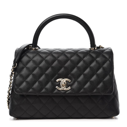 Chanel Caviar Quilted Small Coco Handle Flap Black 1 of 11