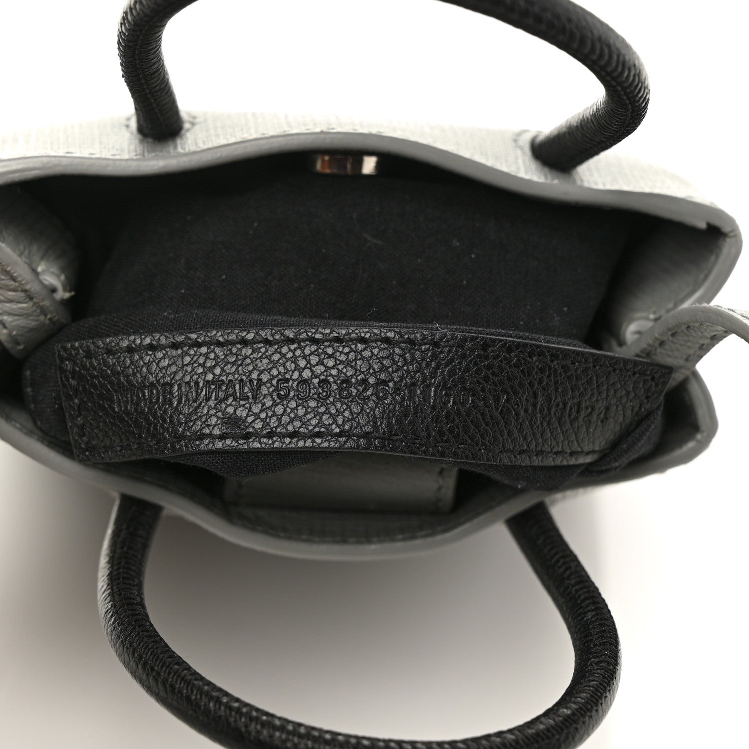 Balenciaga Squared Calfskin Logo Shopping Phone Holder Bag Balenciaga Grey 7 of 11