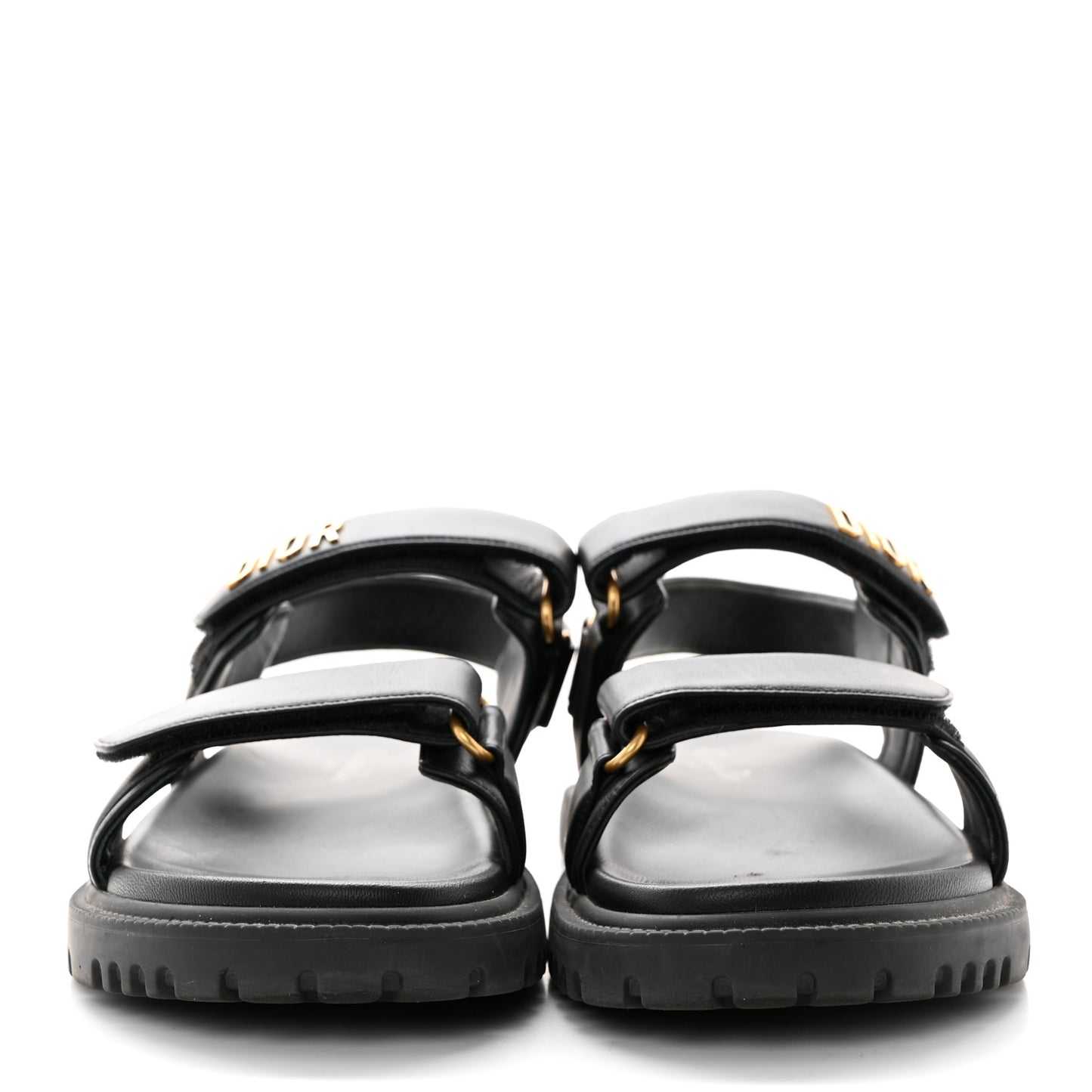 Lambskin Dioract 10mm Sandals 39.5 Black