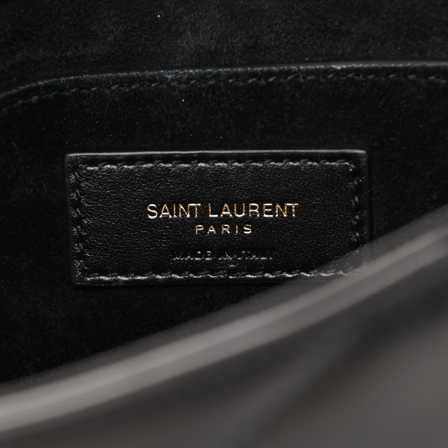 Saint Laurent Lambskin Quilted Le 57 Diamond Shoulder Bag Black 6 of 10