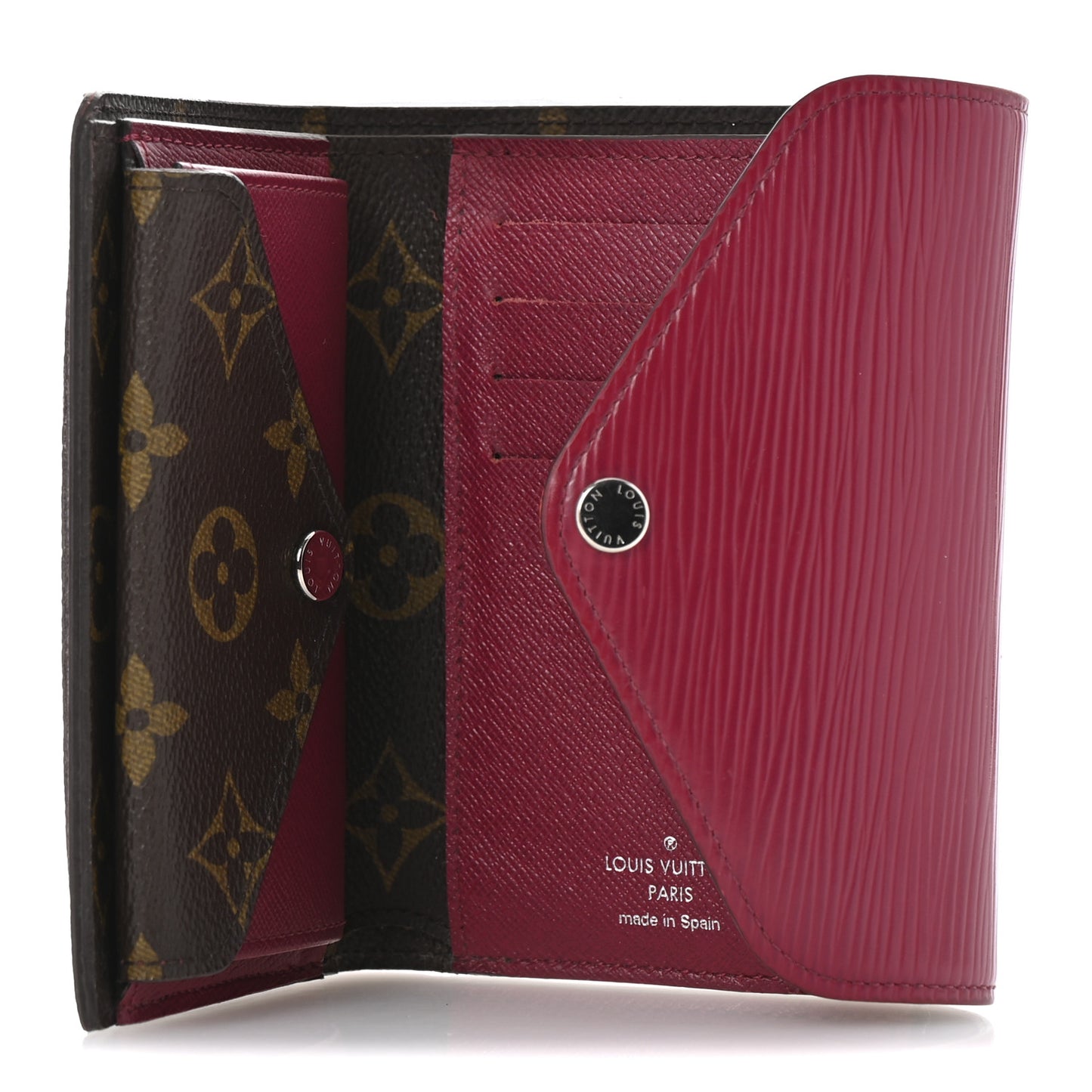 Epi Monogram Marie-Lou Compact Wallet Fuchsia