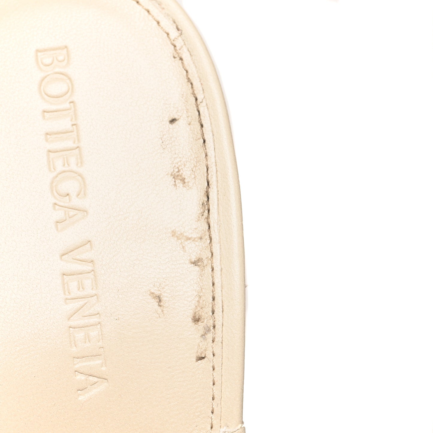 Nappa Quilted Rubber Lido Mule Sandals 38 Sea Salt