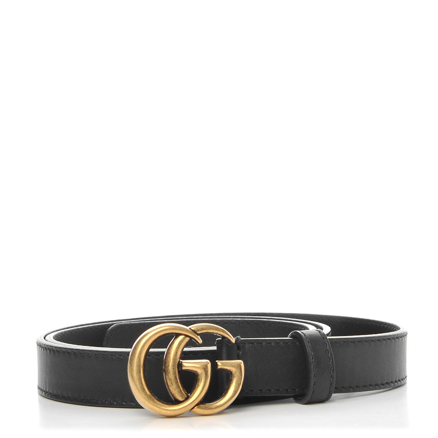 Calfskin Double G 20mm Belt 80 32 Black