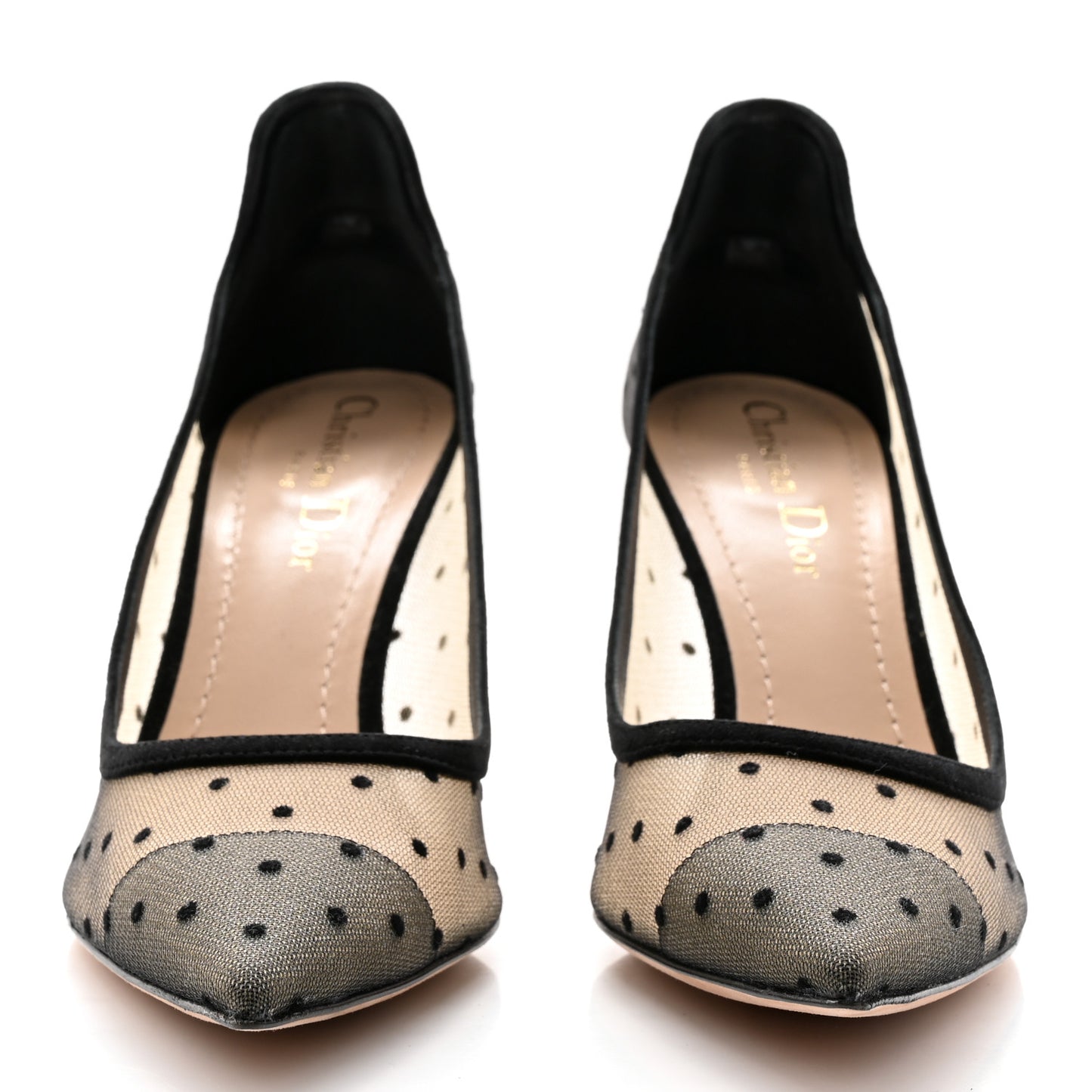 Mesh Plumetis Tulle D-Moi Pumps 37.5 Black