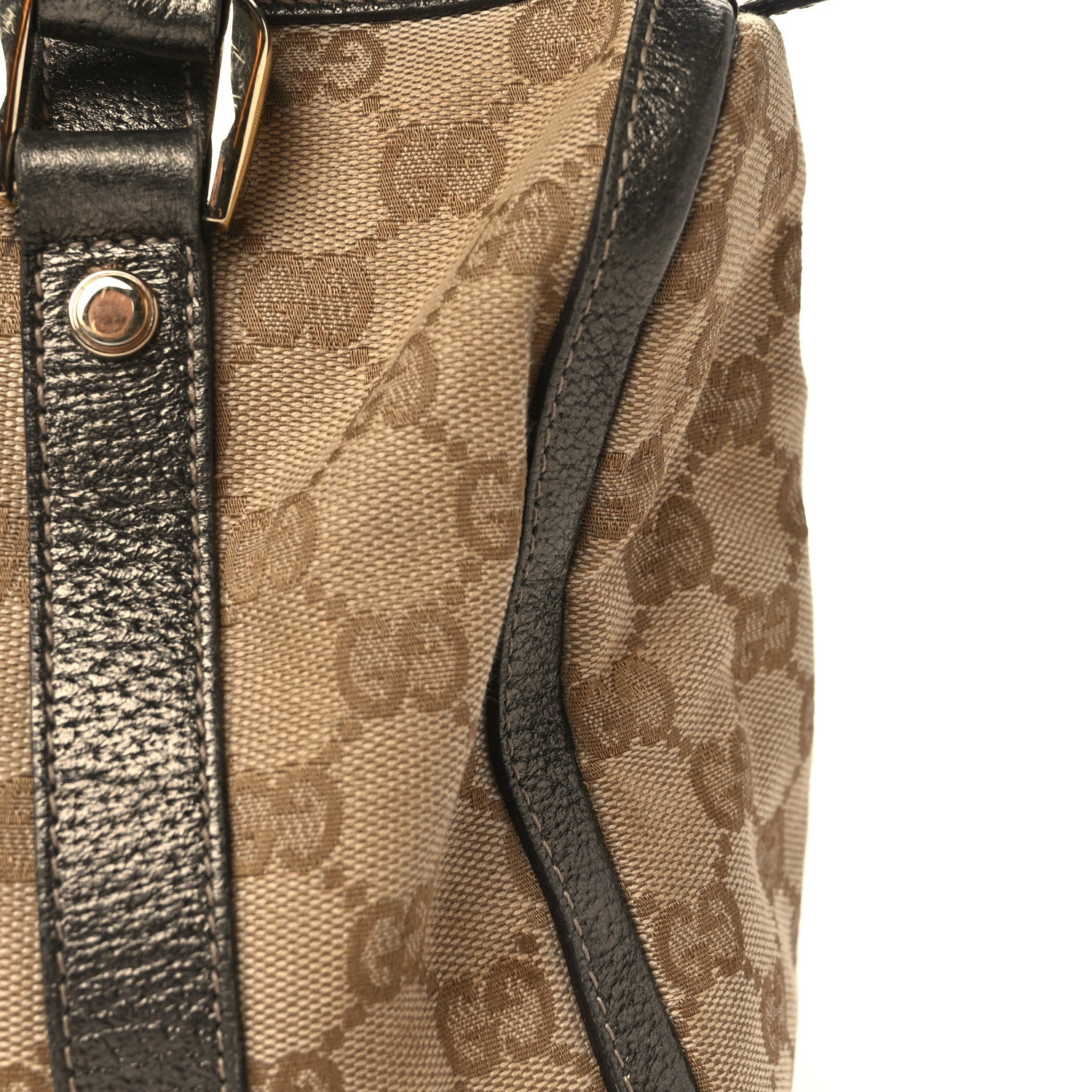 Gucci Monogram Small Abbey Boston Dark Brown 9 of 10