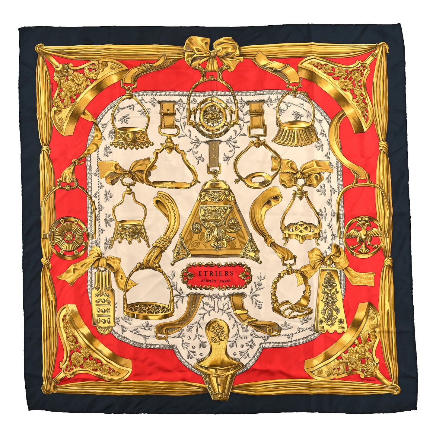 Silk Etriers Scarf 90