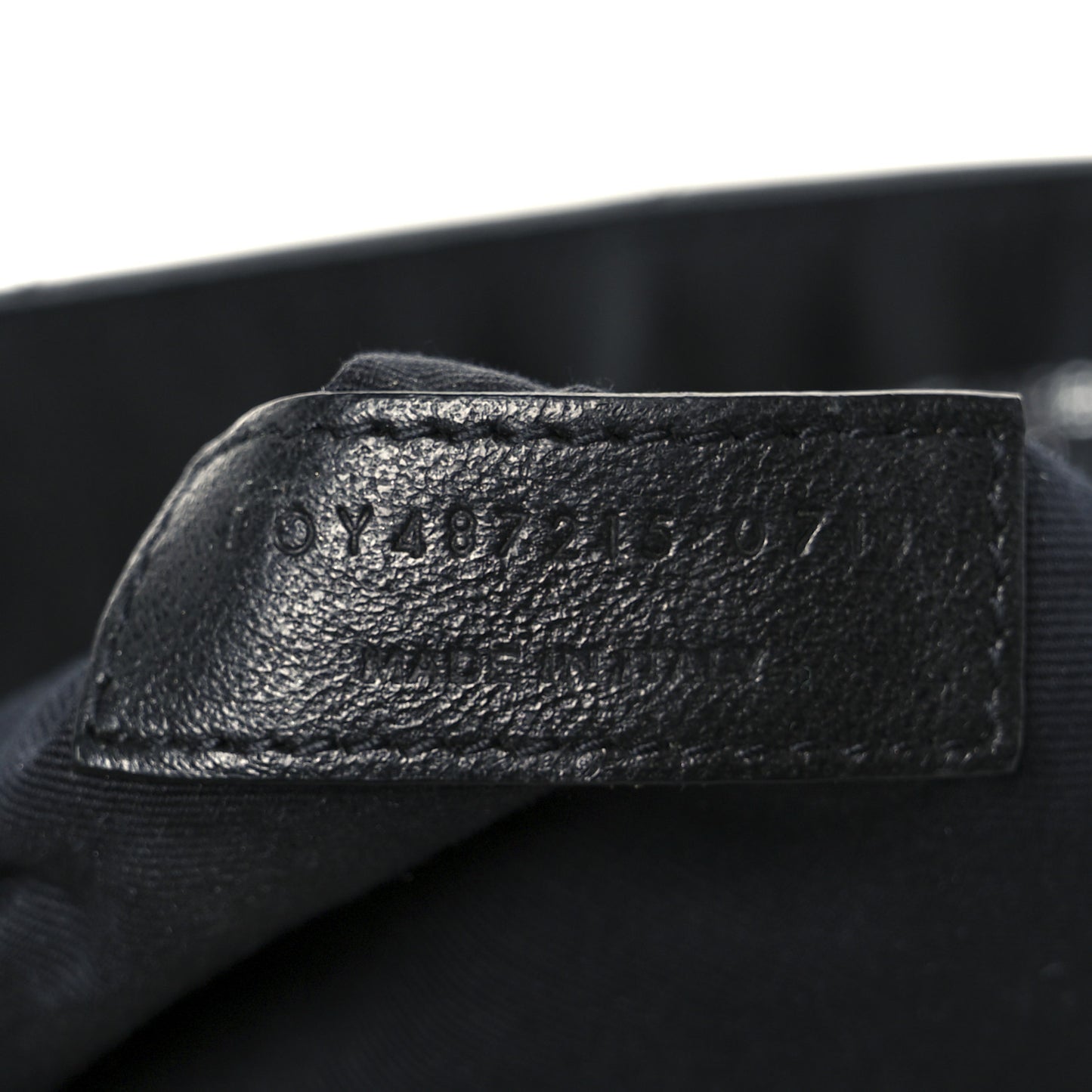 Calfskin Y Quilted Monogram Large Loulou Chain Satchel Black