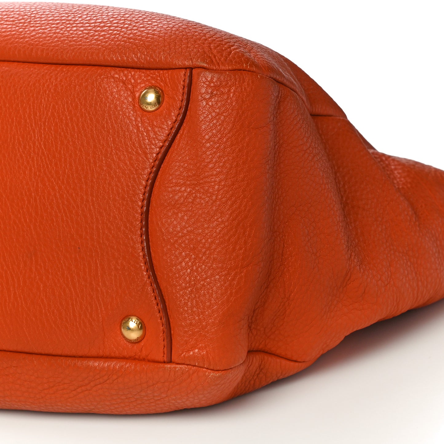 Vitello Daino Side Pocket Hobo Papaya