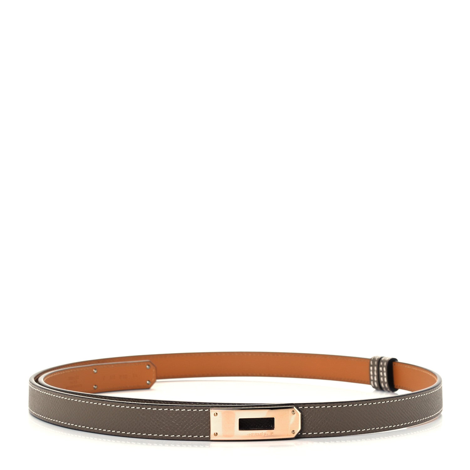 Hermes Epsom Kelly Belt Etoupe 3 of 6
