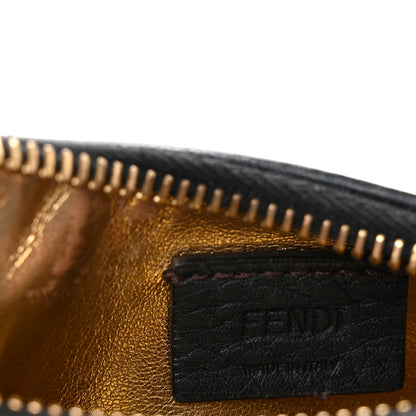 Fendi Vitello Grace Matte Nano Fendigraphy Hobo Charm Black 6 of 11