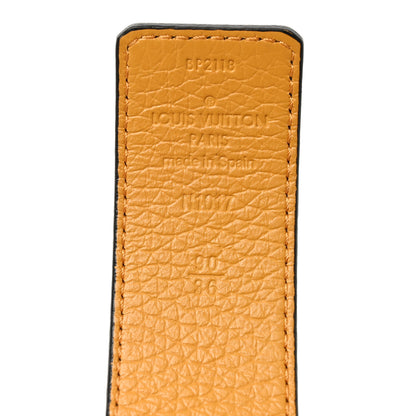 Louis Vuitton Calfskin Reversible 40mm LV Belt 90 36 Black Yellow 5 of 5