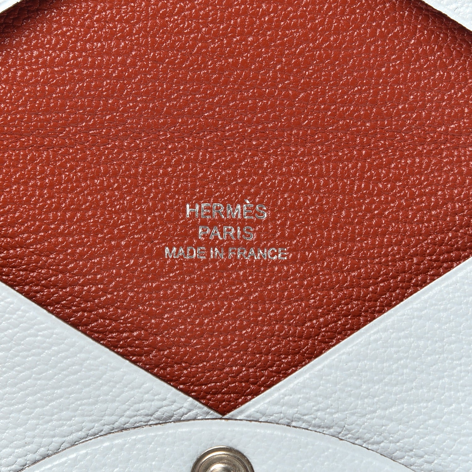 Hermes Chevre Mysore Verso Calvi Card Case Bleu Brume Brique 6 of 6