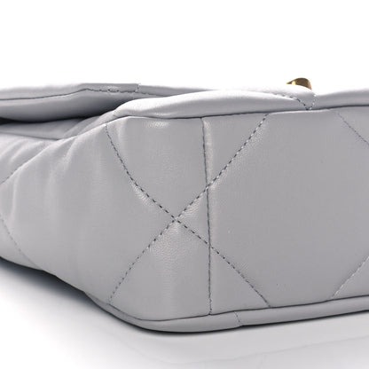 Chanel Lambskin Quilted Medium Chanel 19 Flap Grey 5 of 13