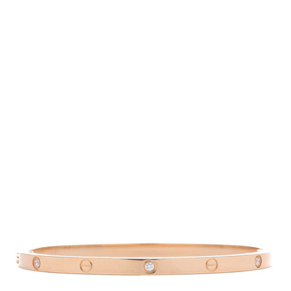 Cartier 18K Yellow Gold 6 Diamond Small LOVE Bracelet 16 3 of 5