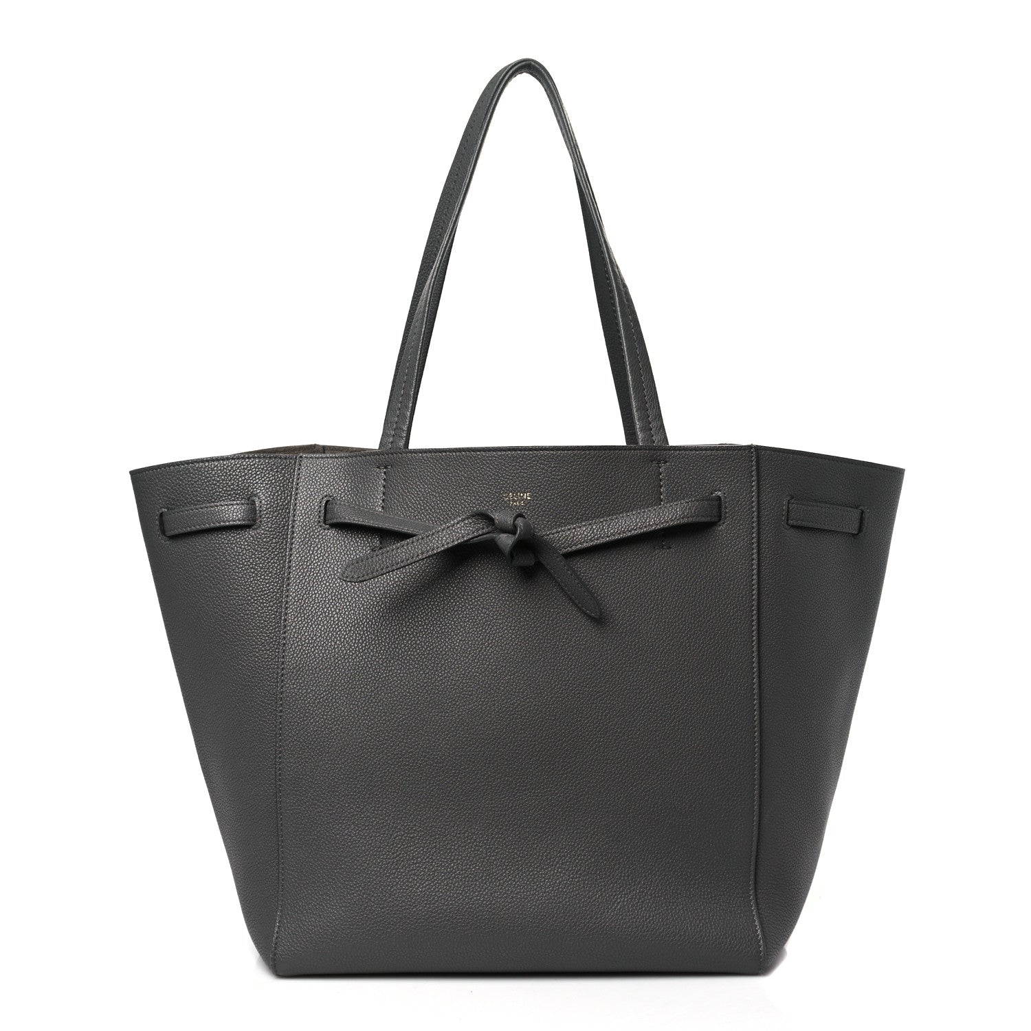 Celine Soft Grained Calfskin Medium Belt Cabas Phantom Medium Grey 1 of 8