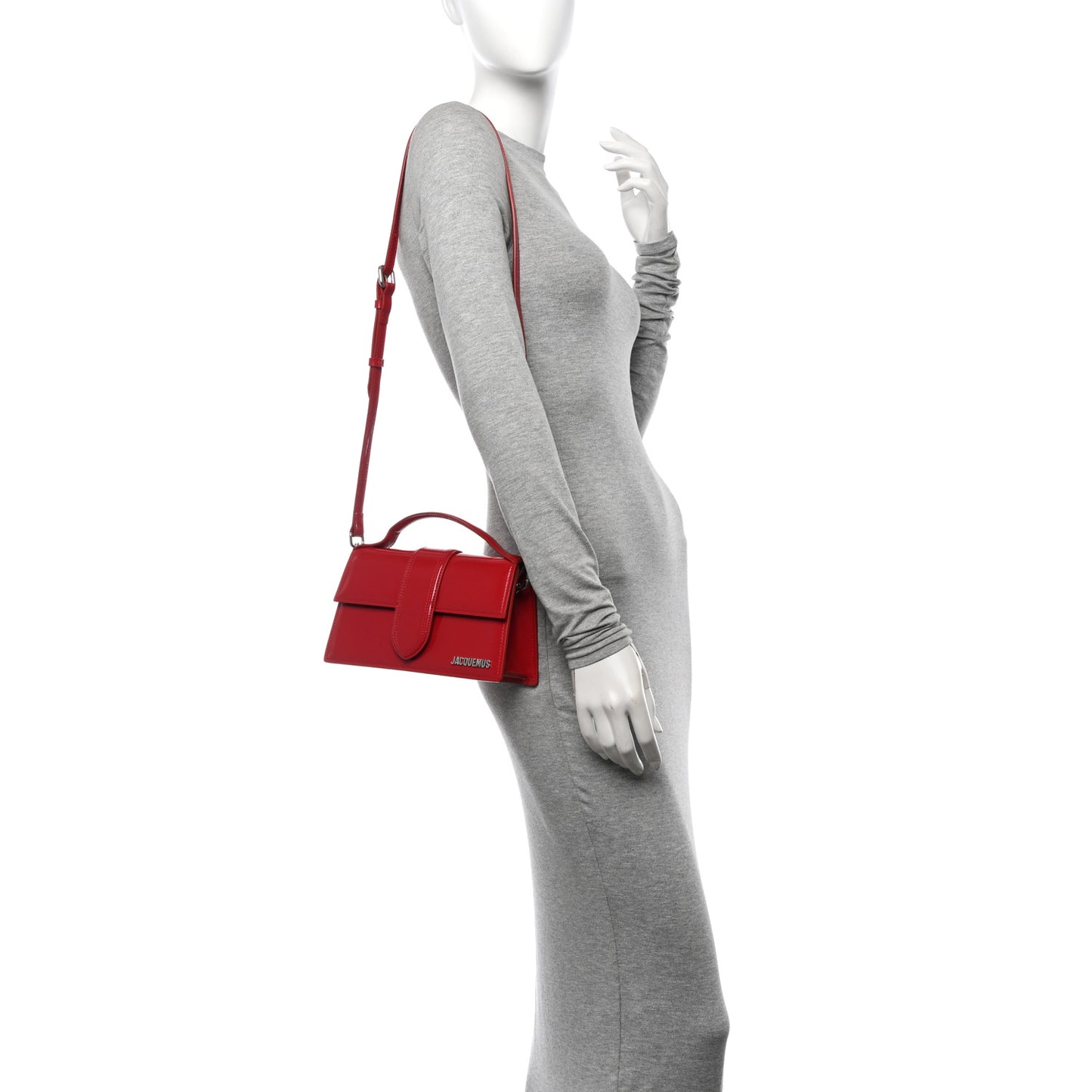 Glazed Calfskin Le Grand Bambino Red