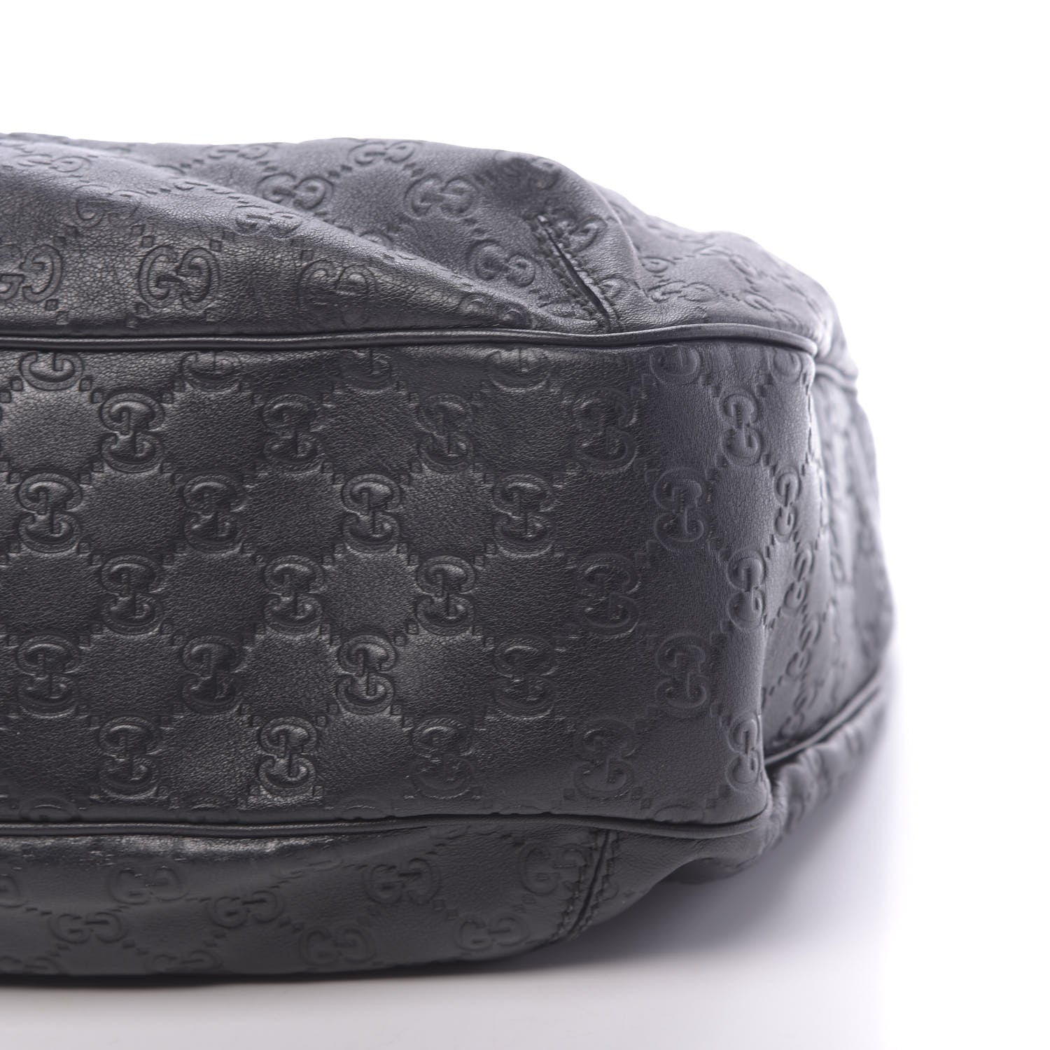 Gucci Guccissima Large New Ladies Web Hobo Black 15 of 15