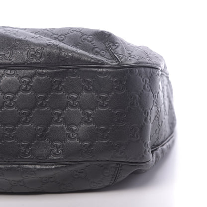 Gucci Guccissima Large New Ladies Web Hobo Black 15 of 15