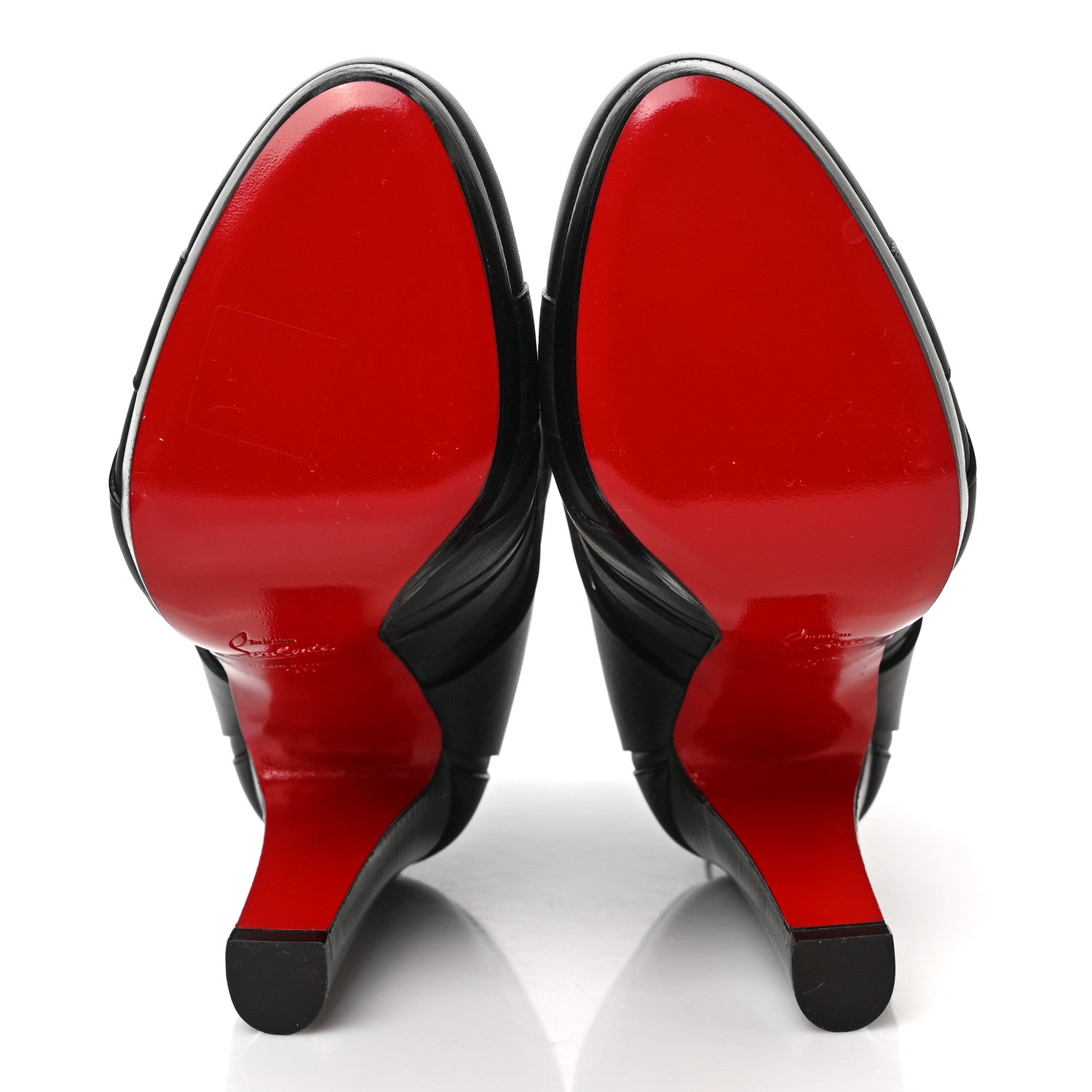 Christian Louboutin Calfskin Lamu 120 Platform Ankle Boots 36 Black 5 of 7