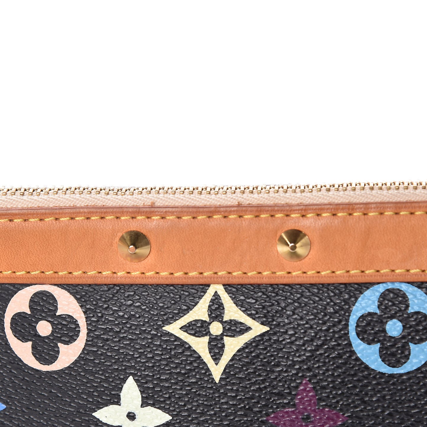 Monogram Multicolor Pochette Accessories Black