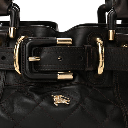 Burberry Calfskin Quilted Baby Beaton Dark Brown 8 of 10