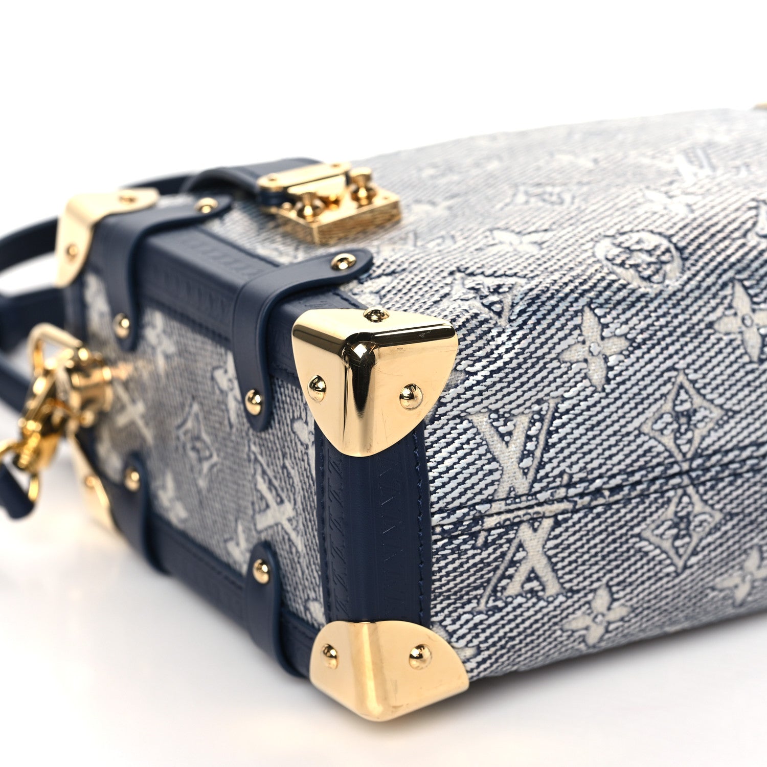 Louis Vuitton Monoglam Side Trunk MM Blue 8 of 9
