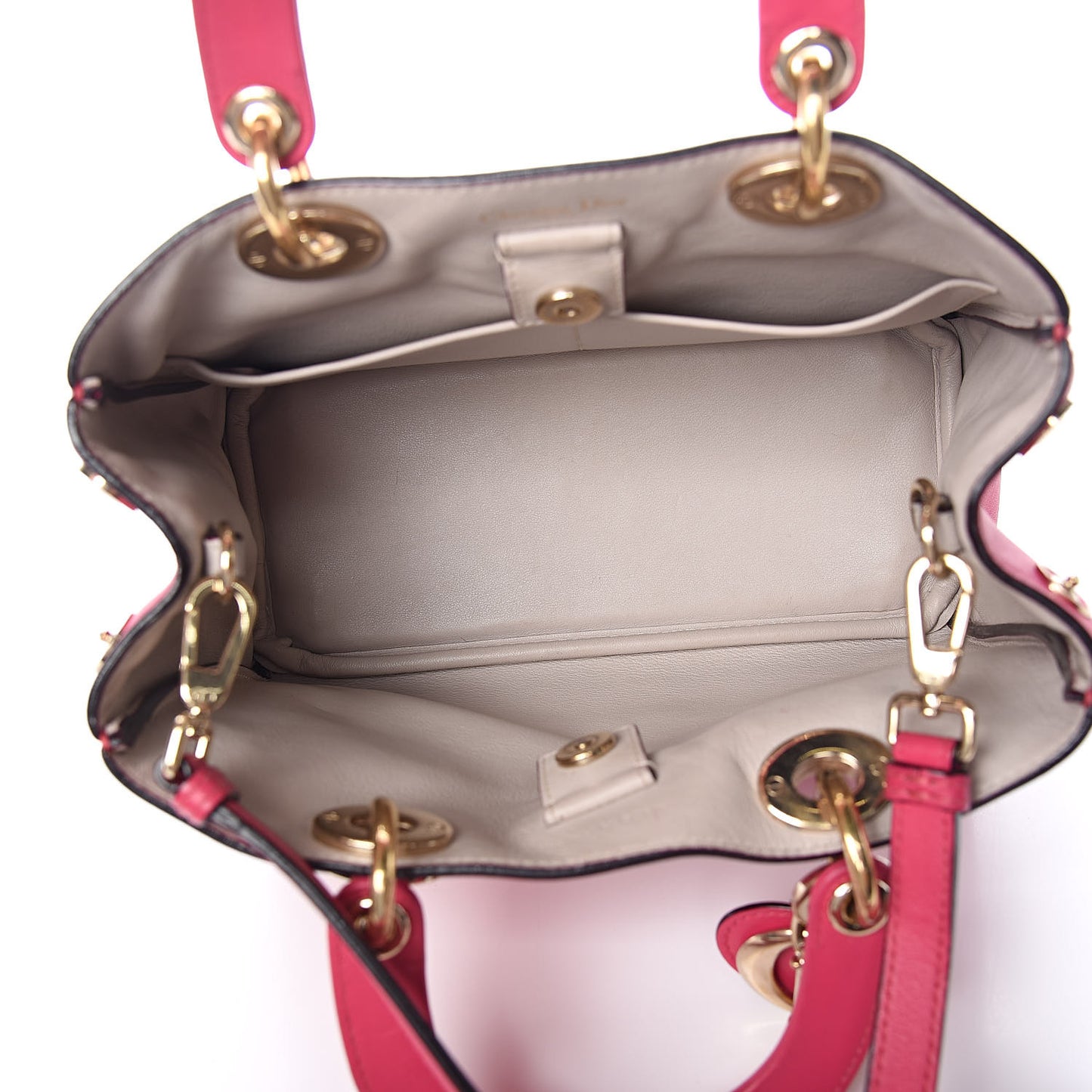 Calfskin Mini Diorissimo Tote Pink