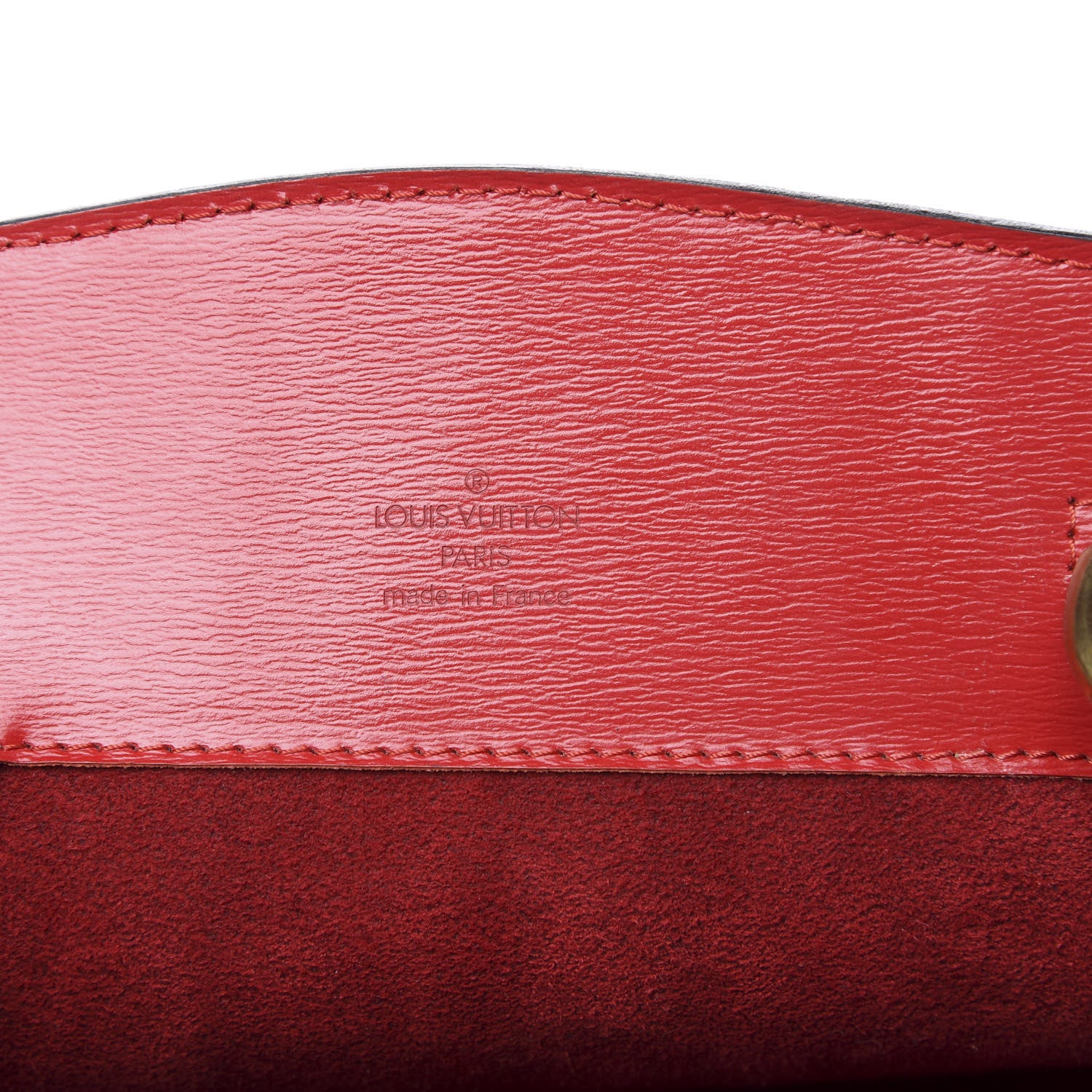Louis Vuitton Epi Cluny Castillan Red 6 of 15