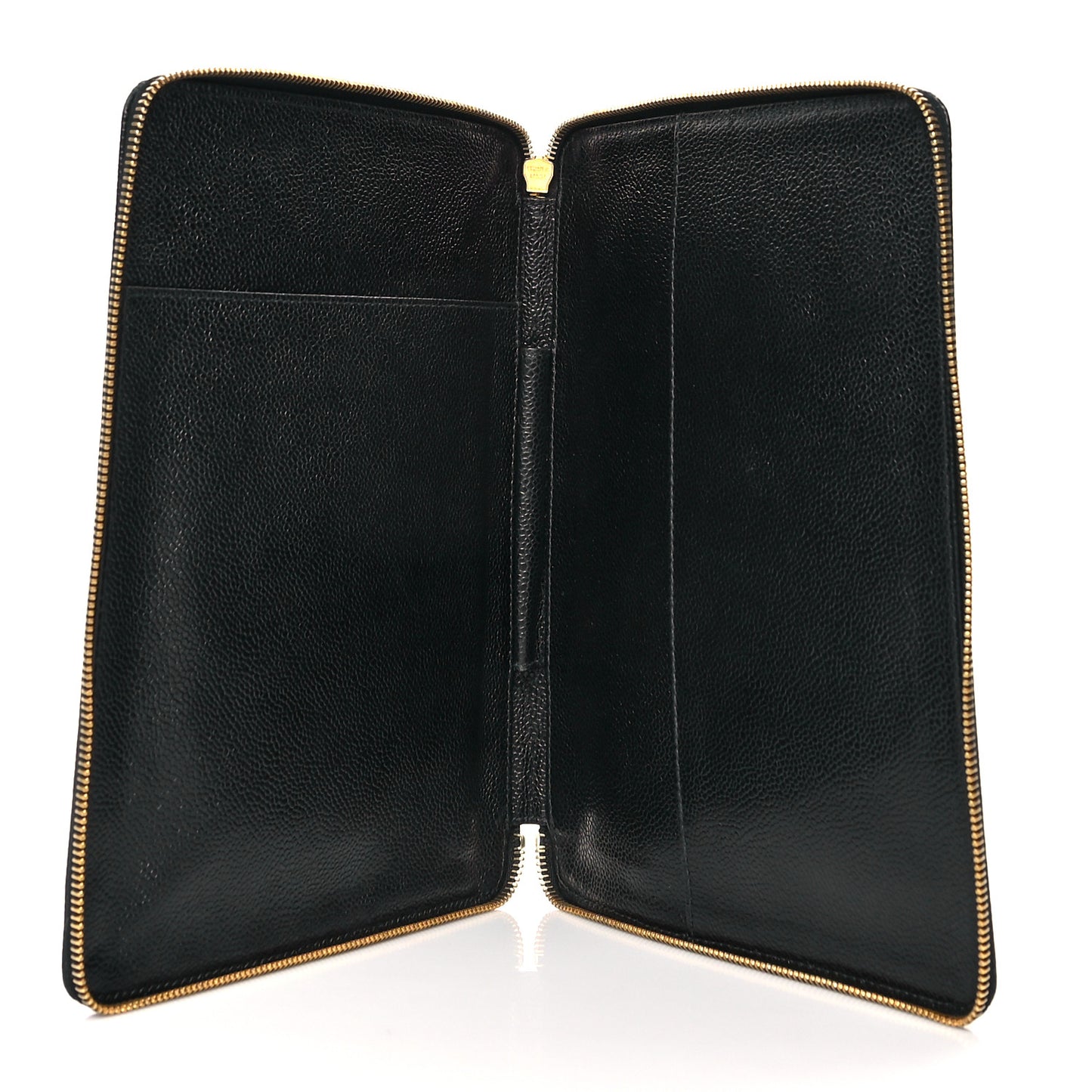Caviar CC Zip Around Notebook Agenda Cover Black