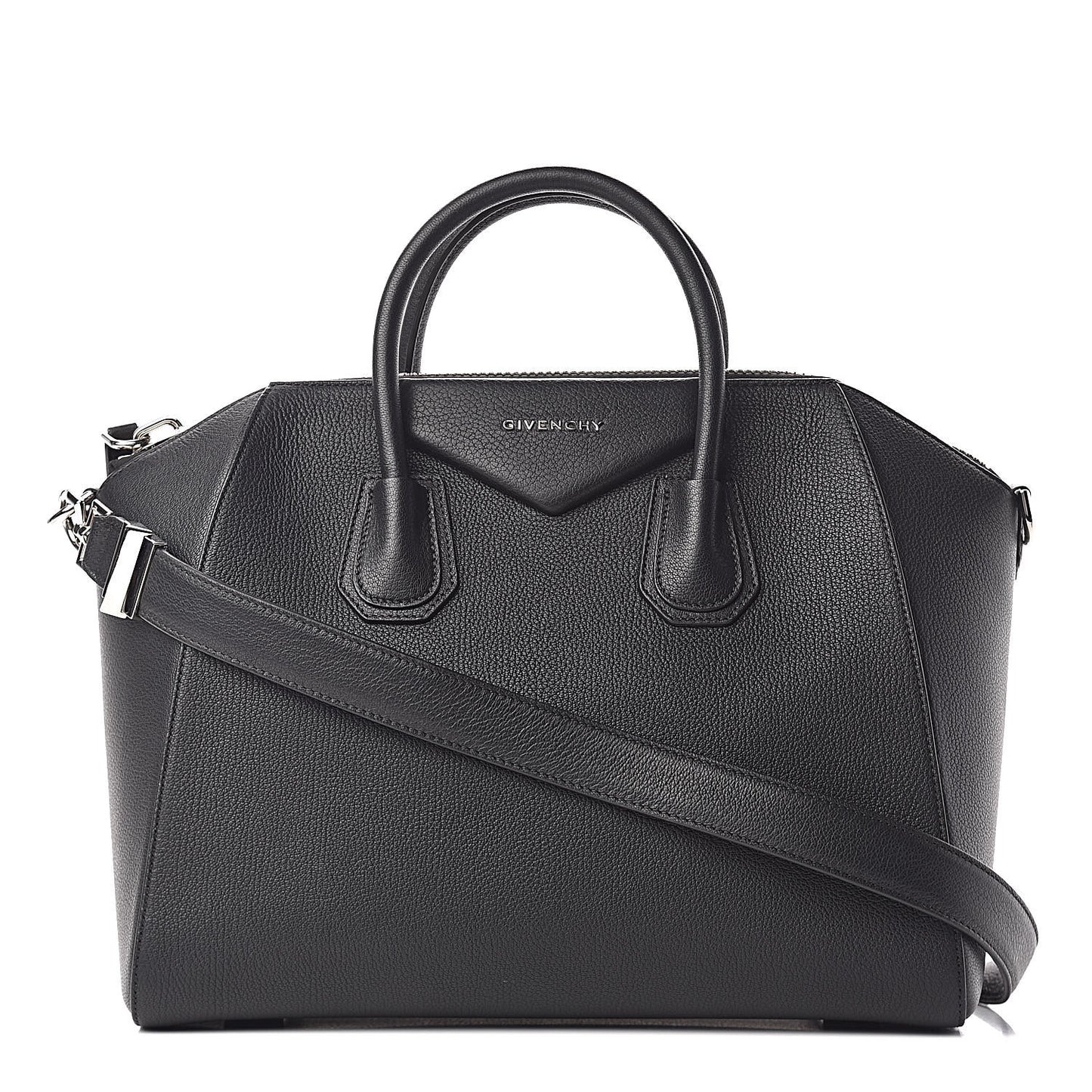 Sugar Goatskin Medium Antigona Black